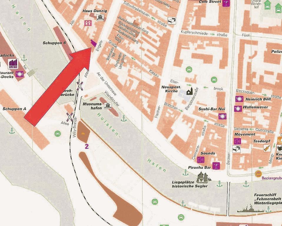 Likedeeler Am Stadthafen Lübeck Szoba fotó